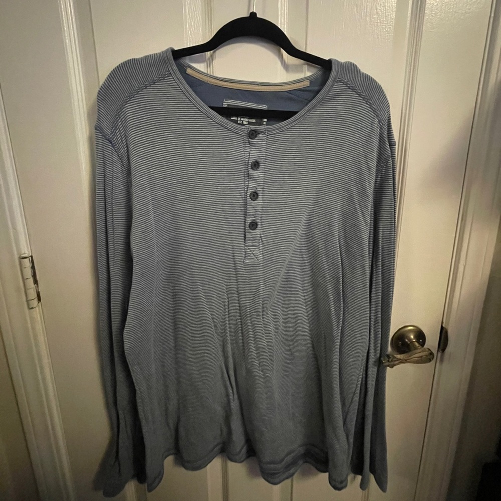 Men’s Long Sleeve Henley Shirt